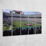 Bank Of America Stadium Canvas Prints Carolina Panthers Wall Art,Multi Panels B,Sport Stadium Art Prints, Fan Gift