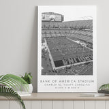Bank Of America Stadium Carolina Panthers Football Lovers Black And White Art Canvas Prints Wall Art Home Decor