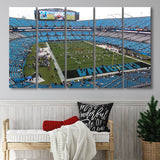 Bank Of America Stadium Wall Art Carolina Panthers,Multi Panels B,Sport Stadium Art Prints, Fan Gift