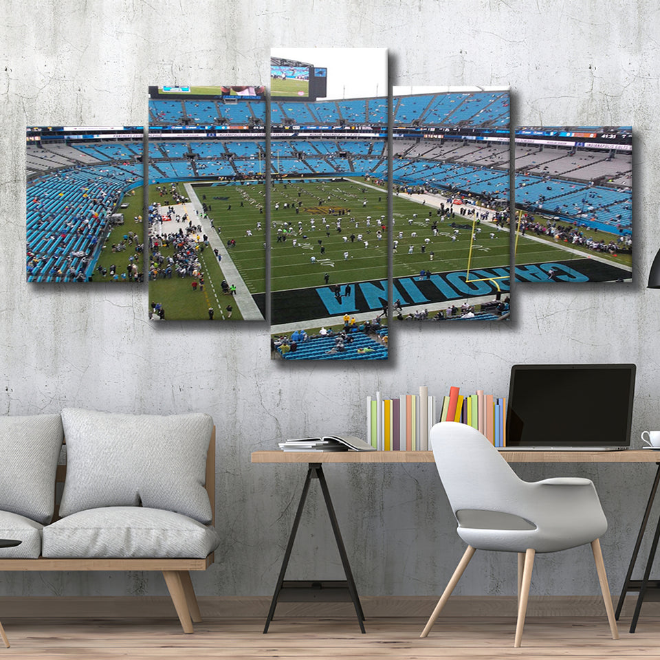 Bank Of America Stadium Wall Art Carolina Panthers,Multi Panels,Sport Stadium Art Prints, Fan Gift