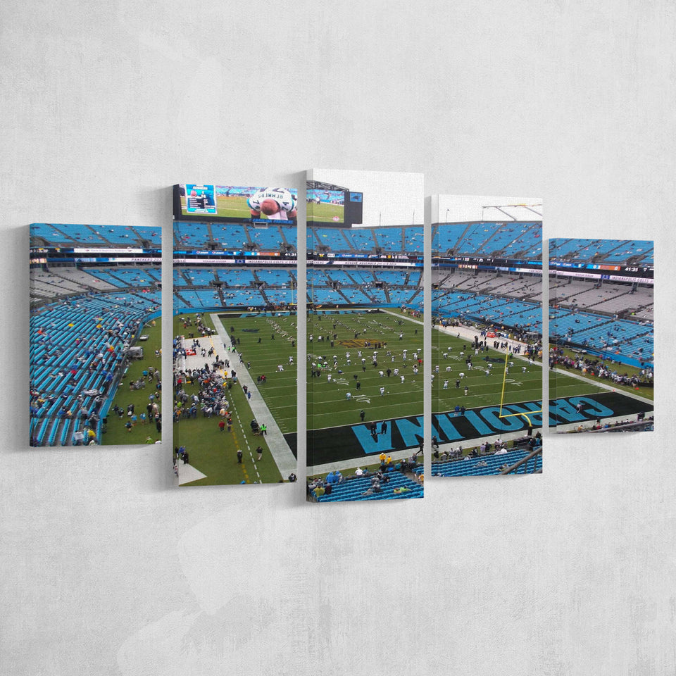 Bank Of America Stadium Wall Art Carolina Panthers,Multi Panels,Sport Stadium Art Prints, Fan Gift
