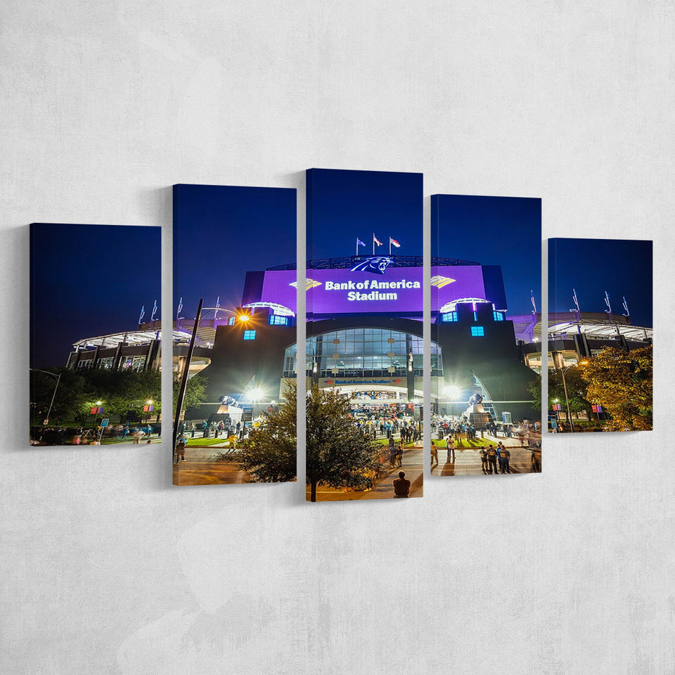 Bank of America Stadium, Stadium Canvas, Sport Art, Large Canvas, Multi Panels, Canvas Prints Wall Art Decor