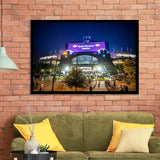 Bank of America Stadium, Stadium Canvas, Sport Art, Gift for him, Framed Art Prints Wall Art Decor, Framed Picture
