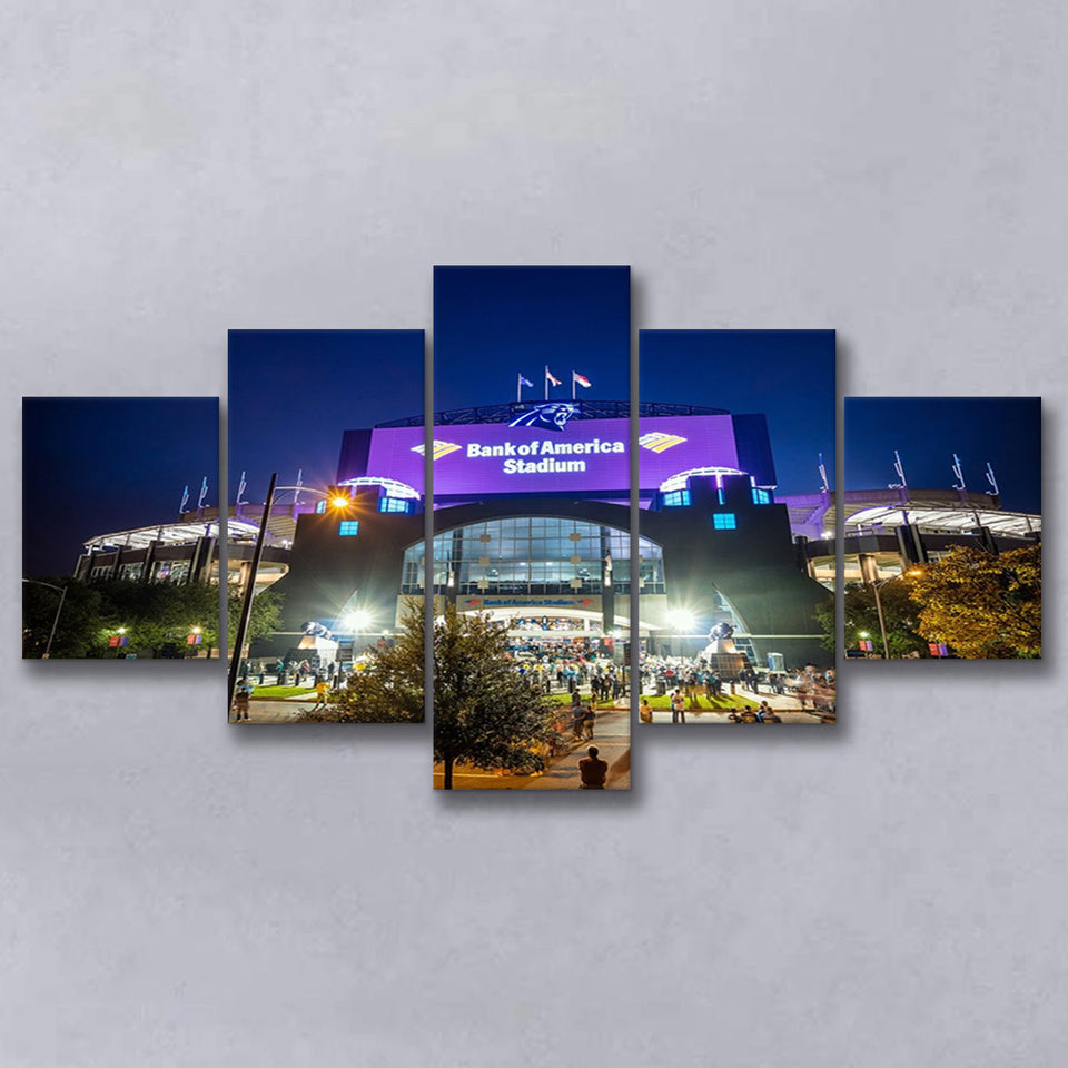 Bank of America Stadium, Stadium Canvas, Sport Art, Large Canvas, Multi Panels, Canvas Prints Wall Art Decor
