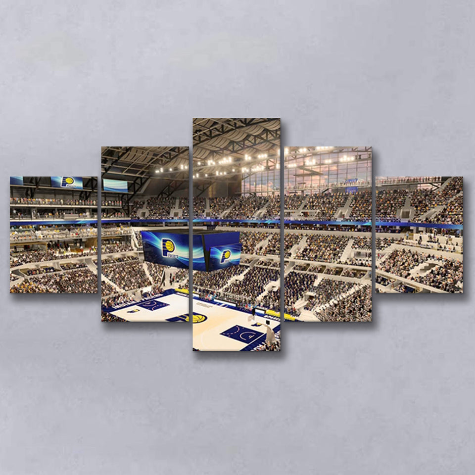 Bankers Life Fieldhouse, Stadium Canvas, Sport Art, Large Canvas, Multi Panels, Canvas Prints Wall Art Decor