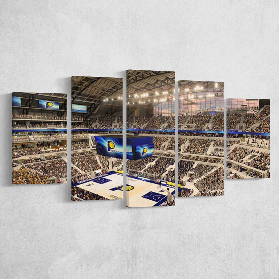 Bankers Life Fieldhouse, Stadium Canvas, Sport Art, Large Canvas, Multi Panels, Canvas Prints Wall Art Decor