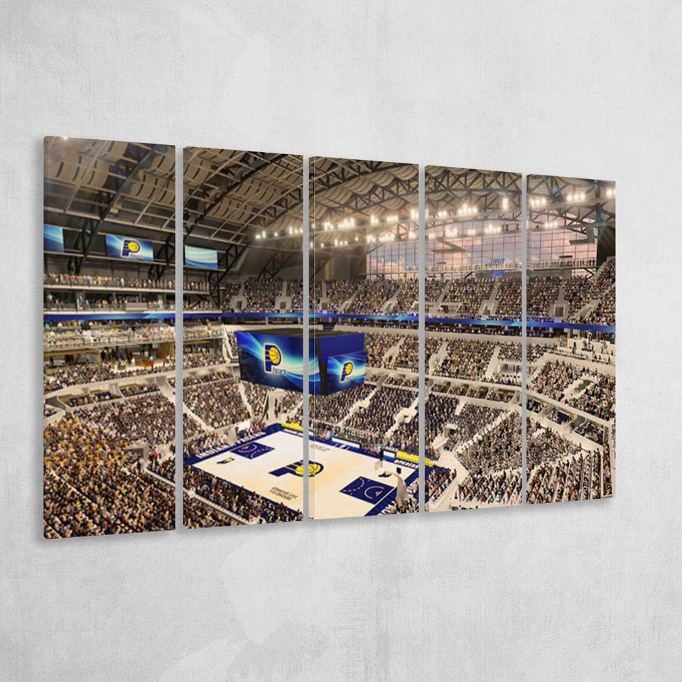 Bankers Life Fieldhouse, Stadium Canvas, Sport Art, Gift for him, Multi Panels B, Canvas Prints Wall Art Decor
