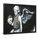 Banksy Angel Skull Street Art Framed Art Prints Wall Decor, Framed Picture, Large Art Prints