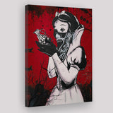 Banksy Graffiti Snow White Grenade Art Canvas Prints Wall Art, Home Living Room Decor, Large Canvas