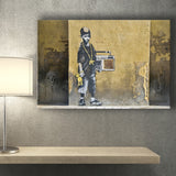 Banksy Hip Hop Bop Street Art Canvas Prints Wall Art Home Decor