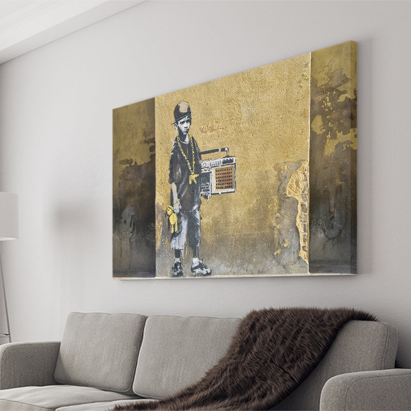 Banksy Hip Hop Bop Street Art Canvas Prints Wall Art Home Decor