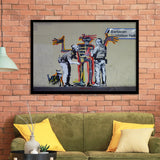 Banksy Jm Basquiat Banksy Graffiti Street Art Framed Art Prints Wall Decor - Painting Prints,Wall Art, Framed Picture,For Sale