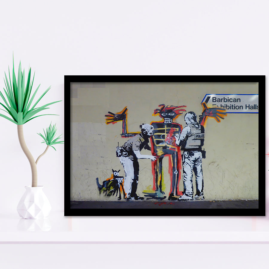 Banksy Jm Basquiat Banksy Graffiti Street Art Framed Art Prints Wall Decor - Painting Prints,Wall Art, Framed Picture,For Sale