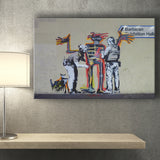 Banksy Jm Basquiat Banksy Graffiti Street Art Canvas Prints Wall Art - Painting Canvas,Wall Decor, Painting Prints,For Sale