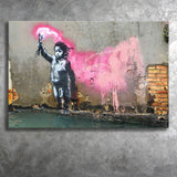 Banksy Migrant Child, Street Art Canvas Prints Wall Art Home Decor