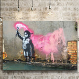 Banksy Migrant Child, Street Art Canvas Prints Wall Art Home Decor