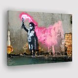 Banksy Migrant Child, Street Art Canvas Prints Wall Art Home Decor