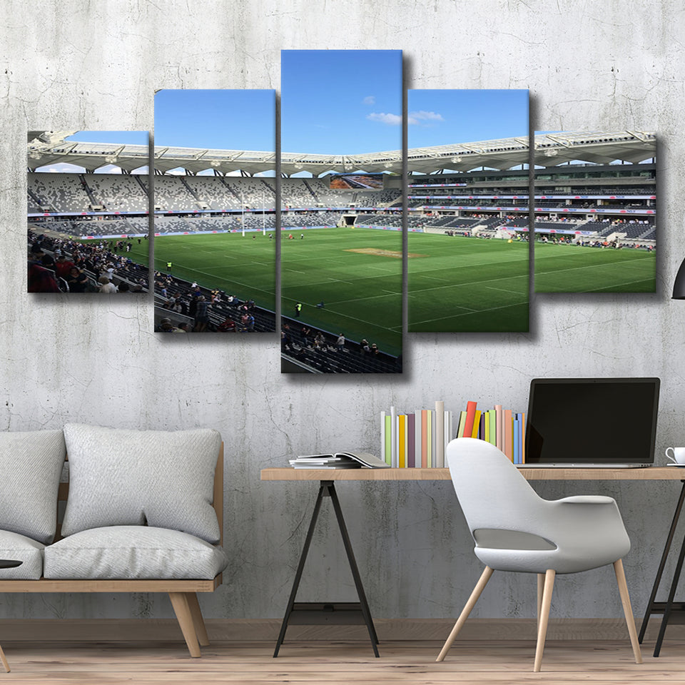 Bankwest Stadium in Australia, Stadium Canvas, Sport Art, Large Canvas, Multi Panels, Canvas Prints Wall Art Decor