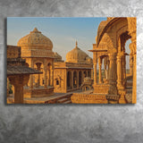 Bara Bagh Temple in India Canvas Art ,Ancient Indian Canvas Prints Wall Art Home Decor - Painting Canvas, Ready to hang