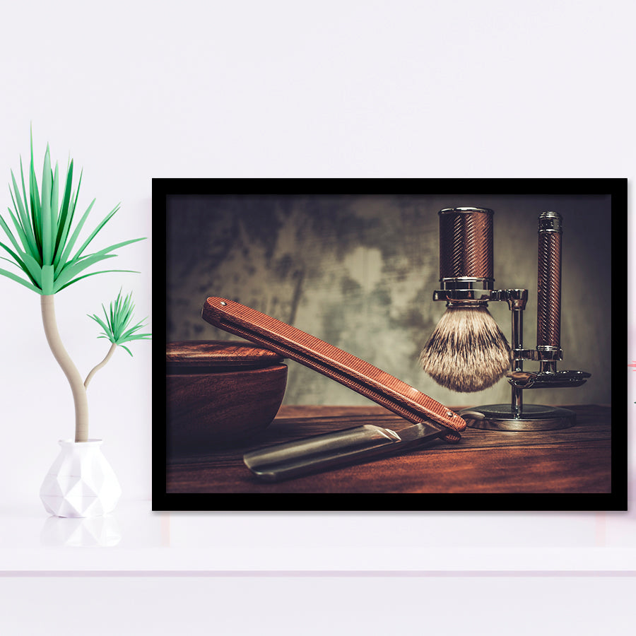 Barber Shop Decor Framed Art Prints Wall Decor - Painting Prints, Framed Picture