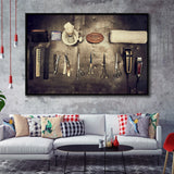 Barbershop Wall Art, Barber Gift, Barbershop, Framed Canvas Prints Wall Art Home Decor,Floating Frame, Ready to Hang