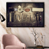 Barbershop Wall Art, Barber Gift, Barbershop, Framed Canvas Prints Wall Art Home Decor,Floating Frame, Ready to Hang
