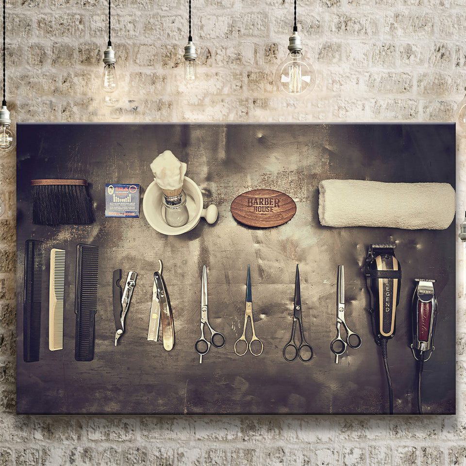 Barbershop Wall Art, Barber Gift, Barbershop, Canvas Prints Wall Art Home Decor