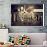 Barbershop Wall Art, Barber Gift, Barbershop, Framed Canvas Prints Wall Art Home Decor,Floating Frame, Ready to Hang