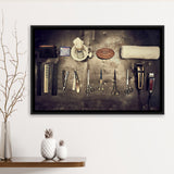 Barbershop Wall Art, Barber Gift, Barbershop, Framed Canvas Prints Wall Art Home Decor,Floating Frame, Ready to Hang