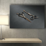 Barbershop Wall Art, Barber Gift, Scissors, Canvas Prints Wall Art Home Decor