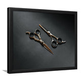 Barbershop Wall Art, Barber Gift, Scissors, Framed Art Prints Wall Art Home Decor, Ready to Hang