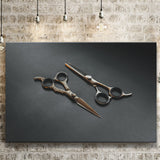 Barbershop Wall Art, Barber Gift, Scissors, Canvas Prints Wall Art Home Decor