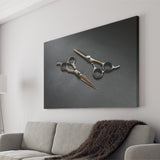 Barbershop Wall Art, Barber Gift, Scissors, Canvas Prints Wall Art Home Decor
