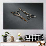 Barbershop Wall Art, Barber Gift, Scissors, Canvas Prints Wall Art Home Decor