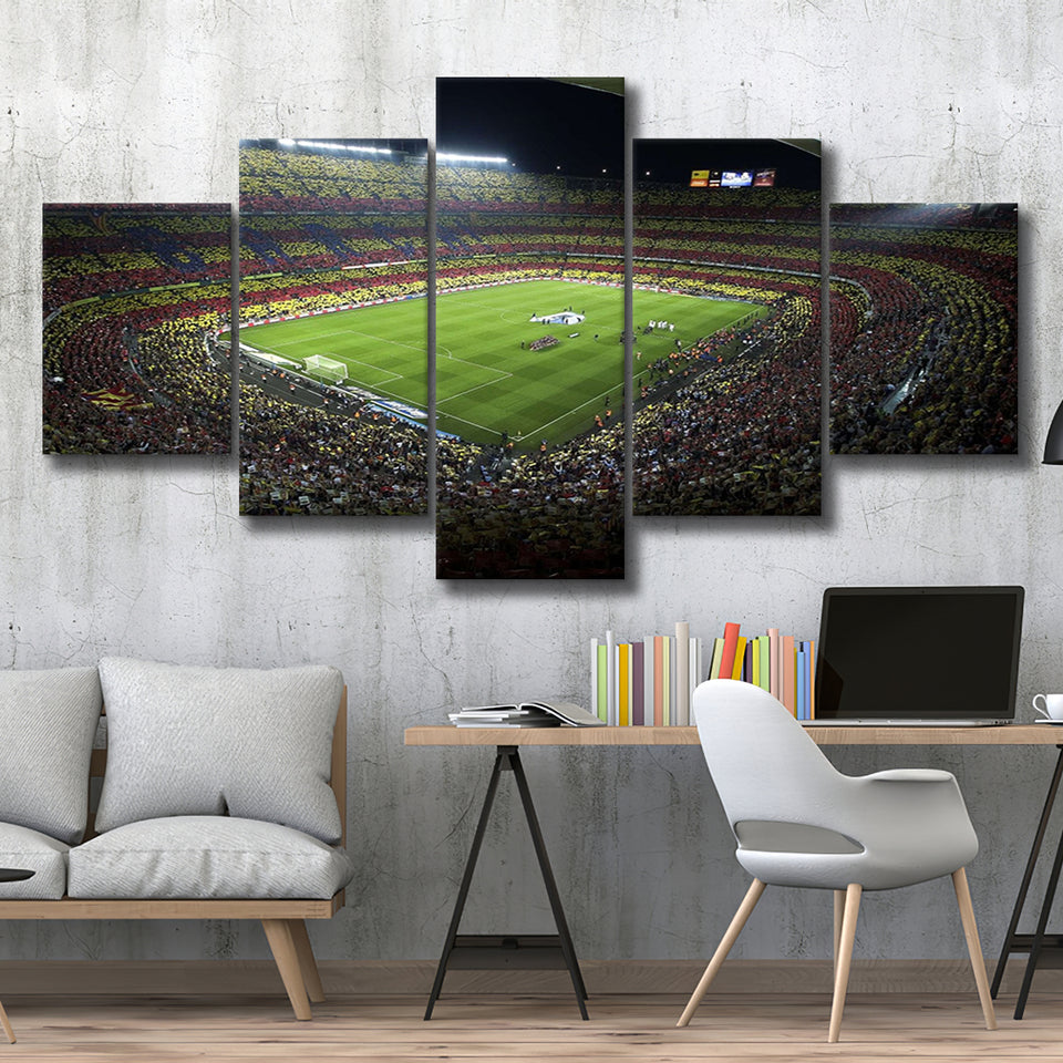 Barcelona Catalonia Football Stadium, Stadium Canvas, Sport Art, Large Canvas, Multi Panels, Canvas Prints Wall Art Decor