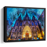 Barcelona Cathedral Framed Canvas Prints Wall Art Decor - Painting Canvas, Framed Picture, Home Decor
