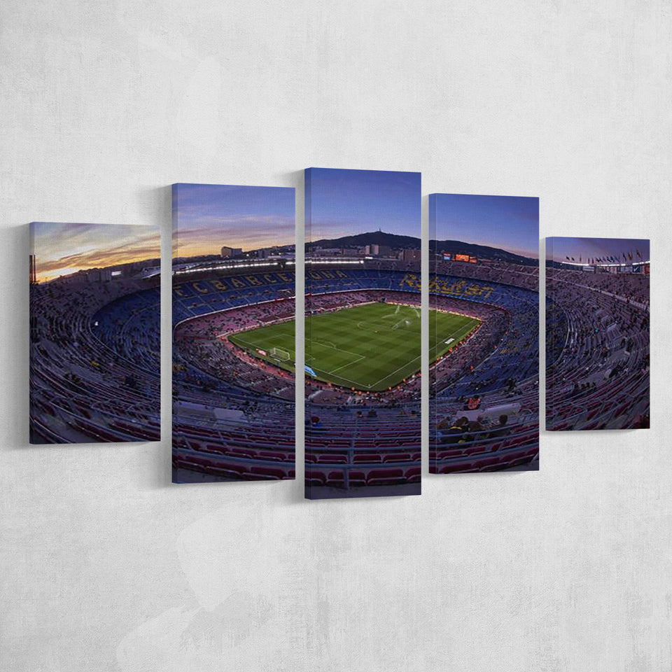 Barcelona Spain Camp Nou, Stadium Canvas, Sport Art, Large Canvas, Multi Panels, Canvas Prints Wall Art Decor