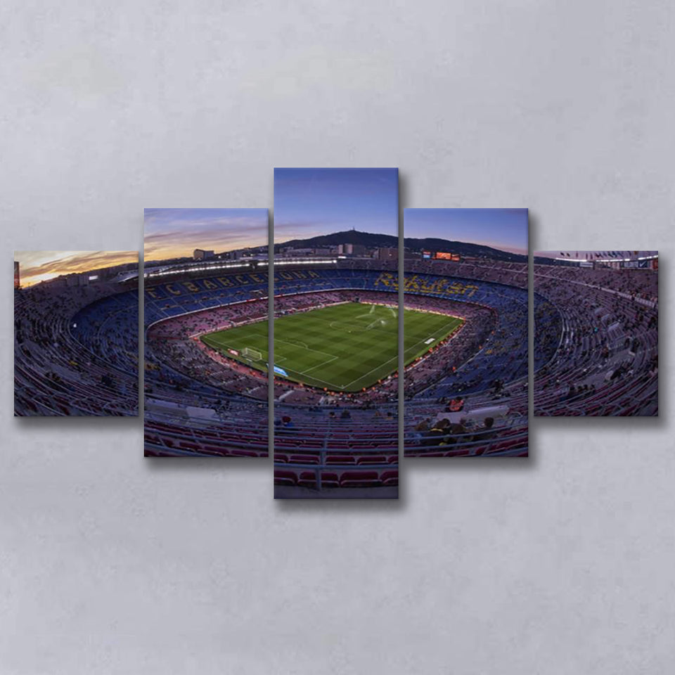 Barcelona Spain Camp Nou, Stadium Canvas, Sport Art, Large Canvas, Multi Panels, Canvas Prints Wall Art Decor