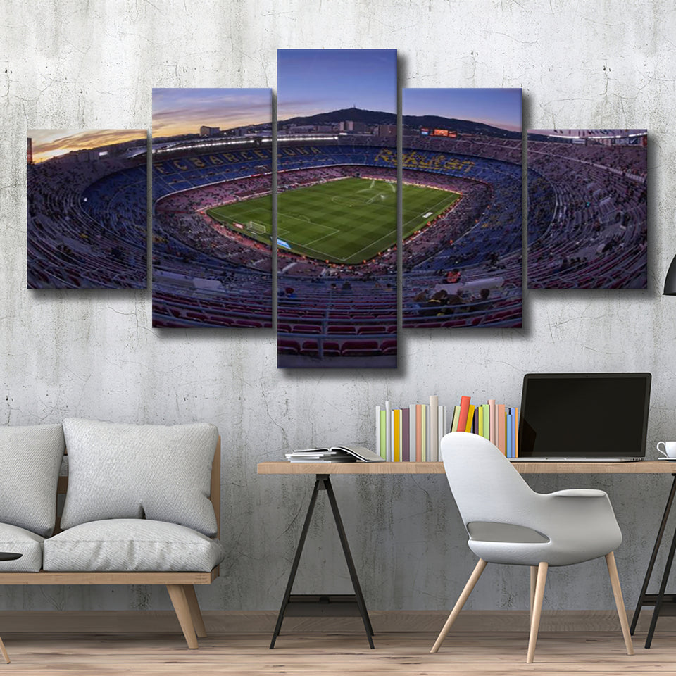 Barcelona Spain Camp Nou, Stadium Canvas, Sport Art, Large Canvas, Multi Panels, Canvas Prints Wall Art Decor