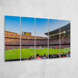 Barcelona Wall Art Camp Nou Stadium Canvas Prints La Liga,Multi Panels B,Sport Stadium Art Prints, Fan Gift