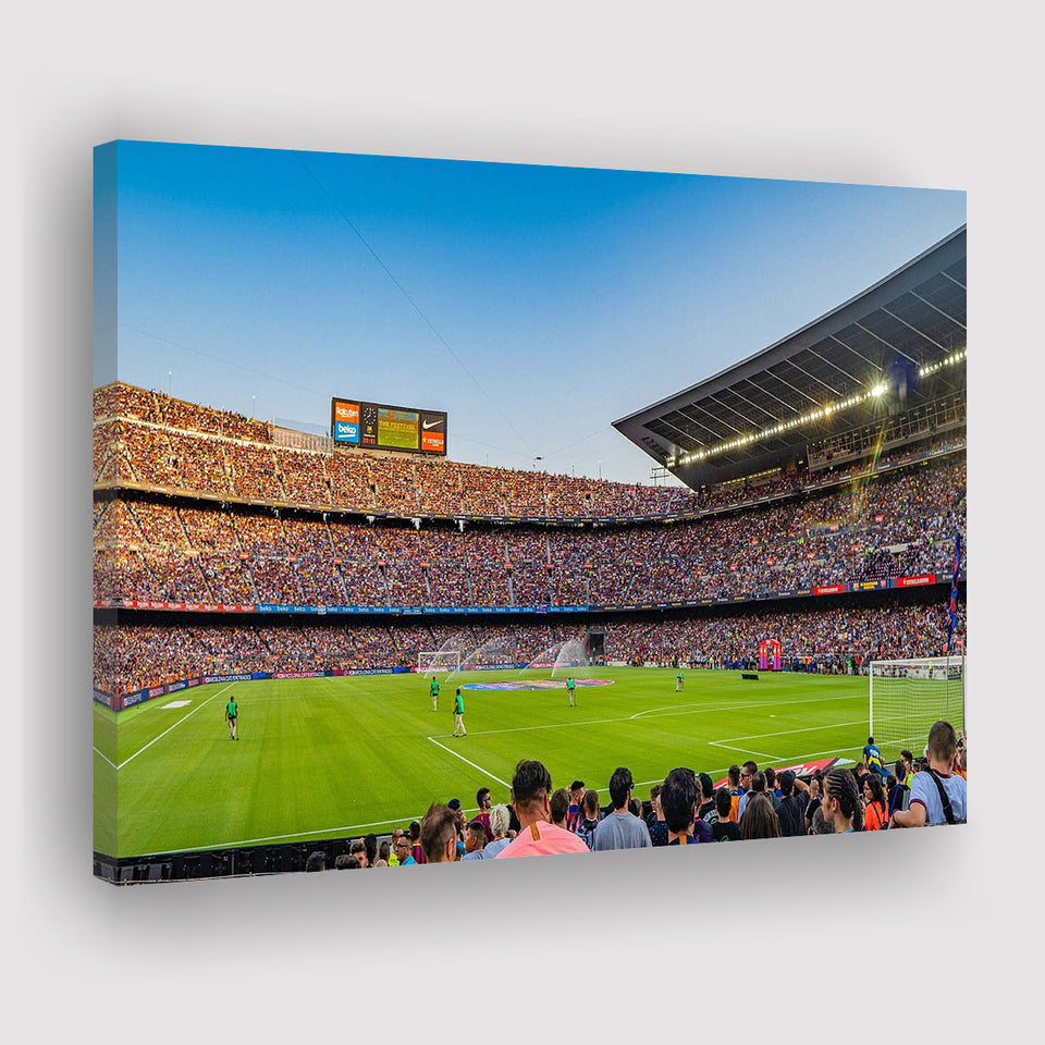 Barcelona Wall Art Camp Nou Stadium Canvas Prints La Liga,Sport Stadium Art Prints, Fan Gift, Wall Decor