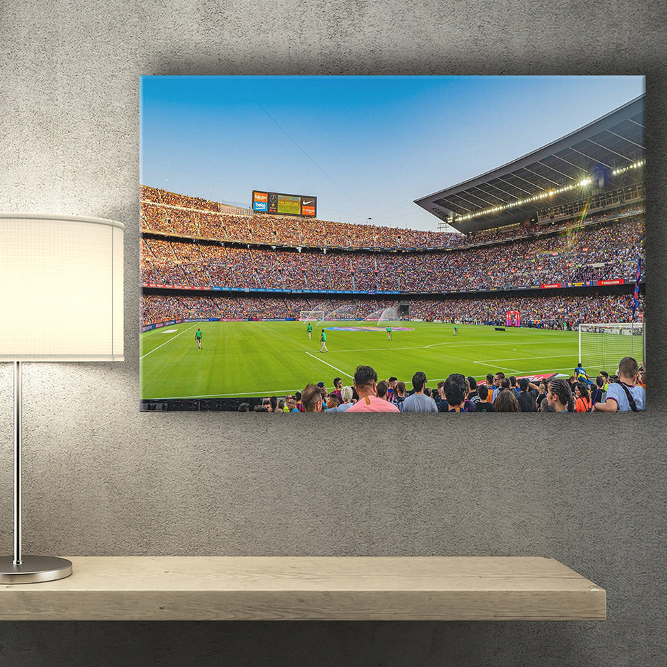Barcelona Wall Art Camp Nou Stadium Canvas Prints La Liga,Sport Stadium Art Prints, Fan Gift, Wall Decor