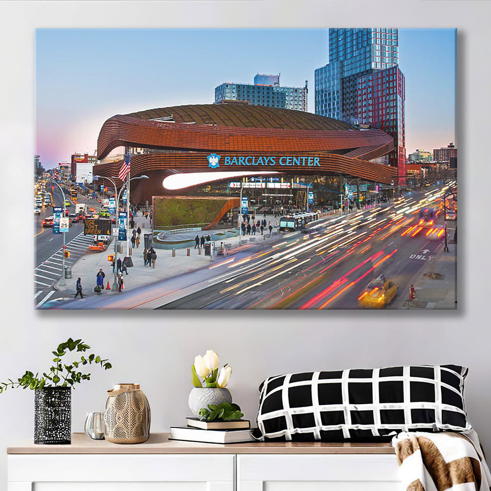 Barclays Center, Stadium Canvas, Sport Art, Gift for him, Fan Gift, Canvas Prints Wall Art Decor