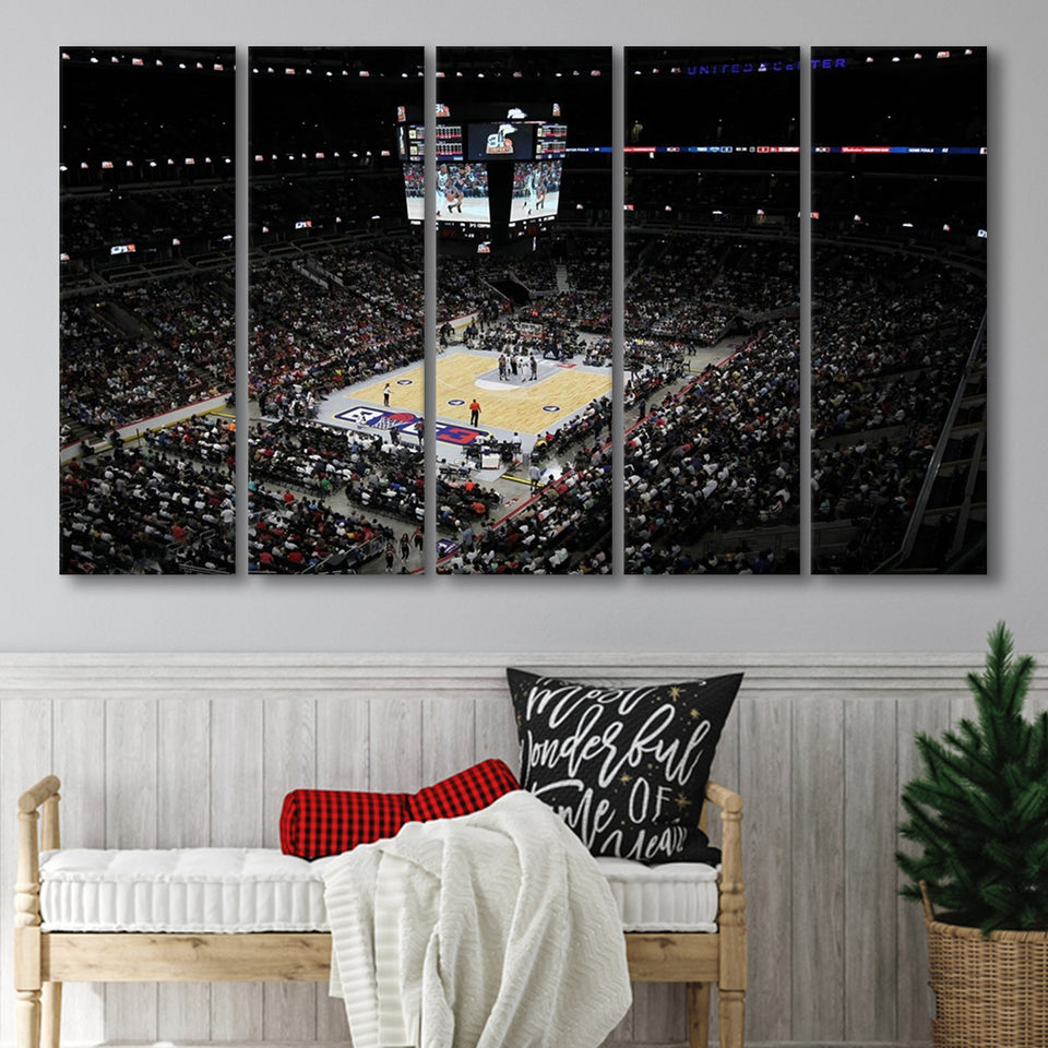 Barclays Center Stadium, Stadium Canvas, Sport Art, Gift for him, Multi Panels B, Canvas Prints Wall Art Decor
