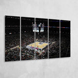 Barclays Center Stadium, Stadium Canvas, Sport Art, Gift for him, Multi Panels B, Canvas Prints Wall Art Decor