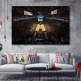 Barclays Sports Center, Stadium Canvas, Sport Art, Gift for him, Framed Canvas Prints Wall Art Decor, Framed Picture