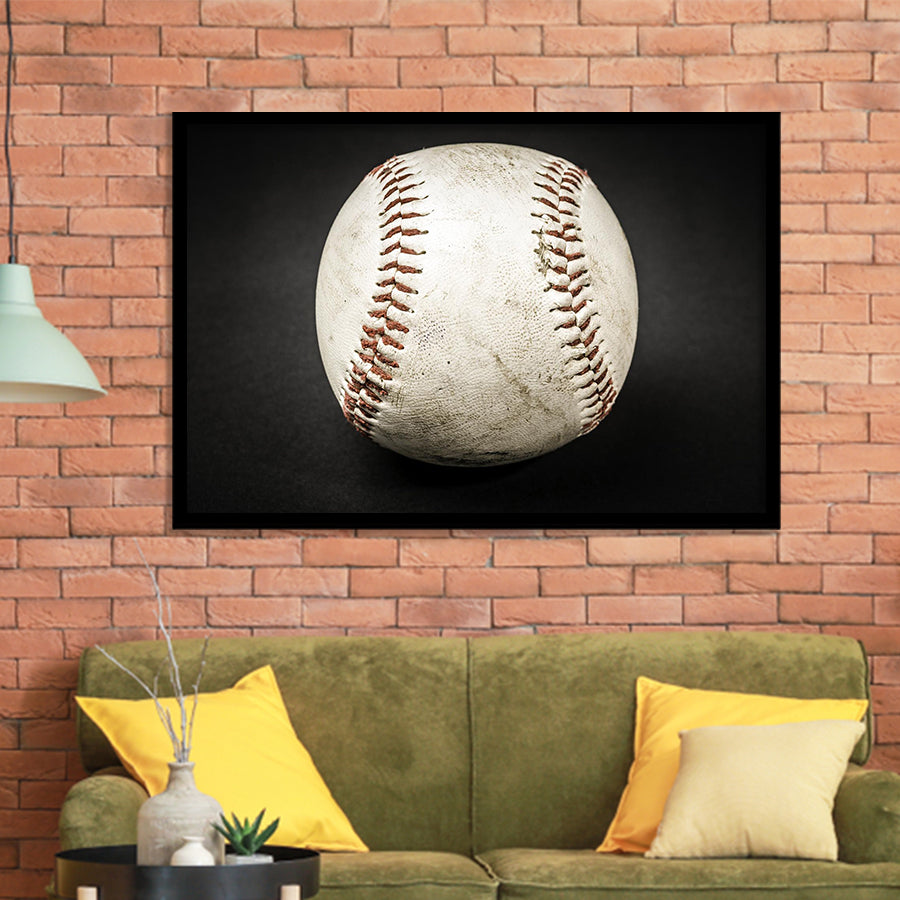 Baseball Art, Baseball Fan Gift Framed Art Prints Wall Art Decor,Black Frame, Ready to hang