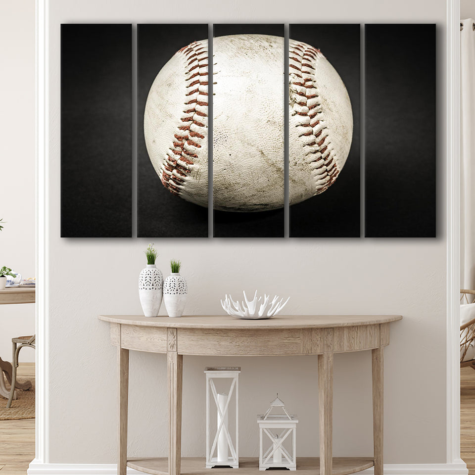Baseball Canvas Art, Baseball Fan Gift 5 Panels B,Large Canvas,Canvas Prints Wall Art Home Decor