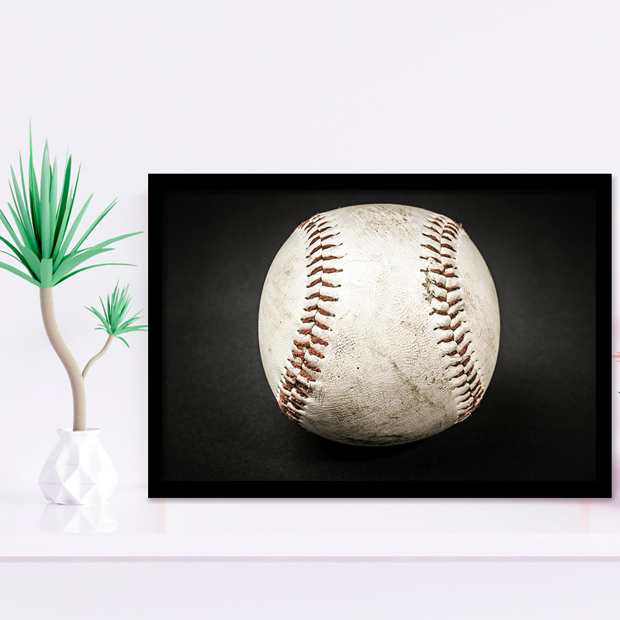 Baseball Art, Baseball Fan Gift Framed Art Prints Wall Art Decor,Black Frame, Ready to hang