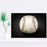 Baseball Art, Baseball Fan Gift Framed Art Prints Wall Art Decor,Black Frame, Ready to hang